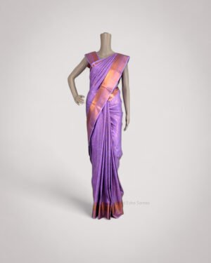 Regal Samuthrika Violet with Copper Gold Elegance