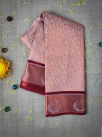 Vasthrakala Lavender and Copper Silk Saree