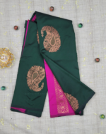 Vasthrakala Royal Emerald Bloom Saree