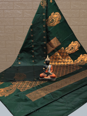 Vasthrakala Golden Fern Majesty Saree