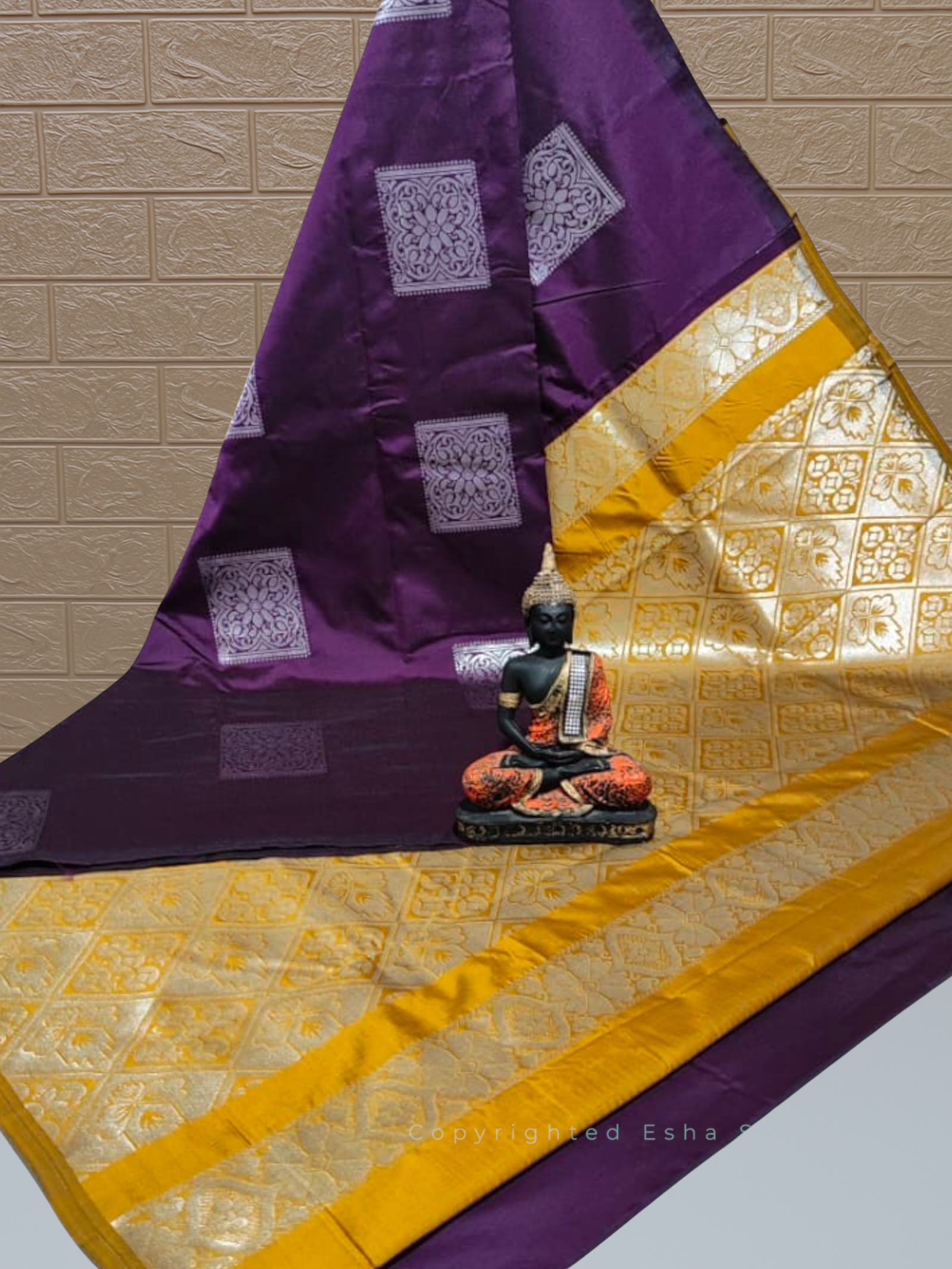 Vastrakala Violet Charm with Silver Zari Saree