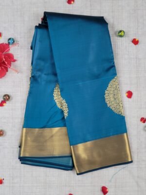 Vastrakala Royal Elegance with Golden Zari Border Saree