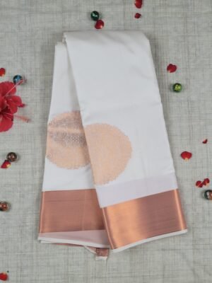 Vasthrakala Moonlight Peach Bloom Saree