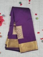 Vastrakala Imperial Purple Gold Zari Saree