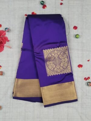 Vastrakala Regal Purple With Gold Zari saree