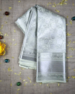 Vasthrakala Silver Zari Work Silk Saree