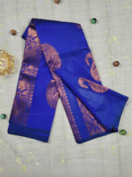 Vasthrakala Ocean Royalty Copper Zari Saree